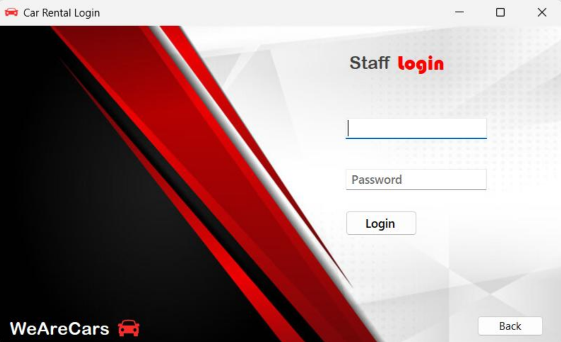 Login Screen
